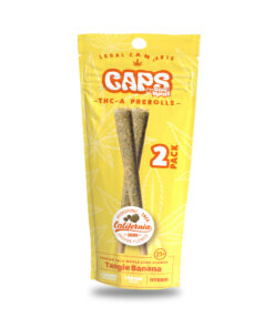 Caps By Good Morels 2 Pack THC-A Prerolls 2g Total – Tangie Banana Hybrid