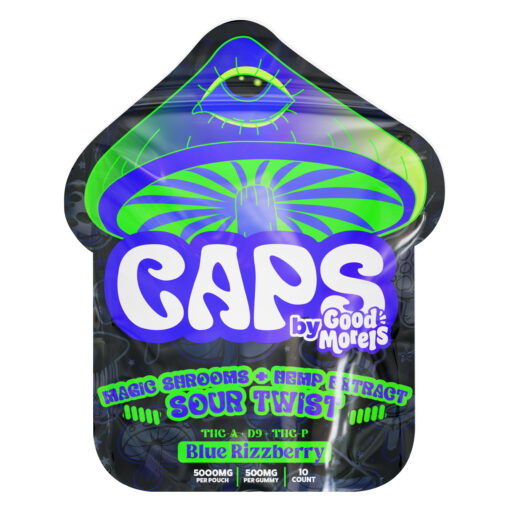 Caps By Good Morels Magic Shrooms + Hemp Extract Belts – Blue Rizzberry