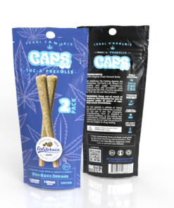 Caps By Good Morels 2 Pack THC-A Prerolls 2g Total – Blue Razz Dream Sativa