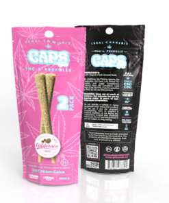 Caps By Good Morels 2 Pack THC-A Prerolls 2g Total – Ice Cream Cake Indica