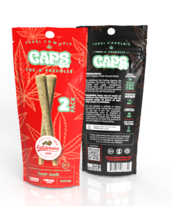 Caps By Good Morels 2 Pack THC-A Prerolls 2g Total – Sour Jack Sativa