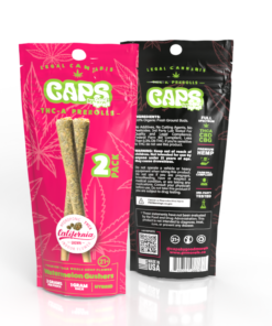 Caps By Good Morels 2 Pack THC-A Prerolls 2g Total – Watermelon Gushers Hybrid