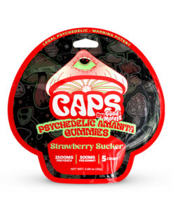 Caps By Good Morels Psychedelic Amanita Gummies – Strawberry Sucker