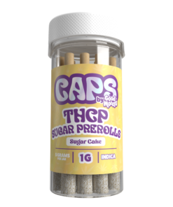 Caps By Good Morels THCP Sugar Prerolls 1G – Sugar Cake – Indica