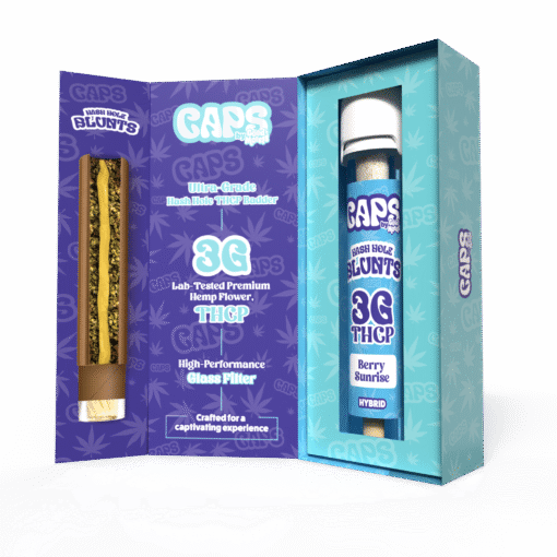 Caps By Good Morels 3G Hash Hole THCP BADDER Blunts – Berry Sunrise