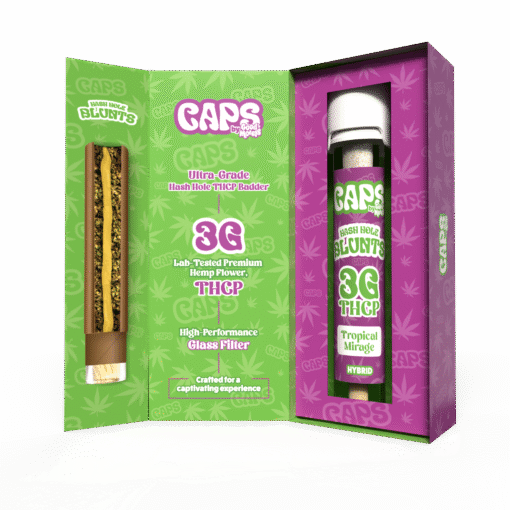 Caps By Good Morels 3G Hash Hole THCP BADDER Blunts – Tropical Mirage