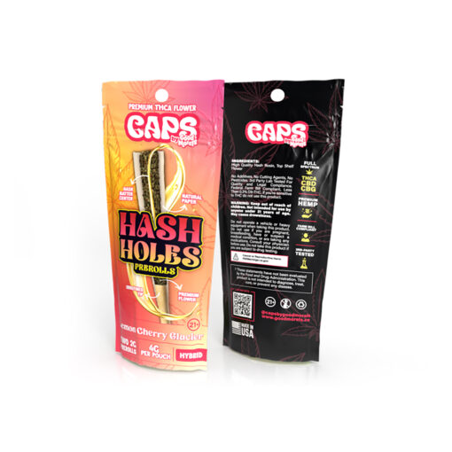 Caps By Good Morels 2 Pack Hash Holes Prerolls 4g Total – Lemon Cherry Glacier